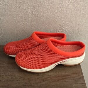 Women's Merrell Primo Breeze II Coral Orange Slip on Shoes Size 8.5